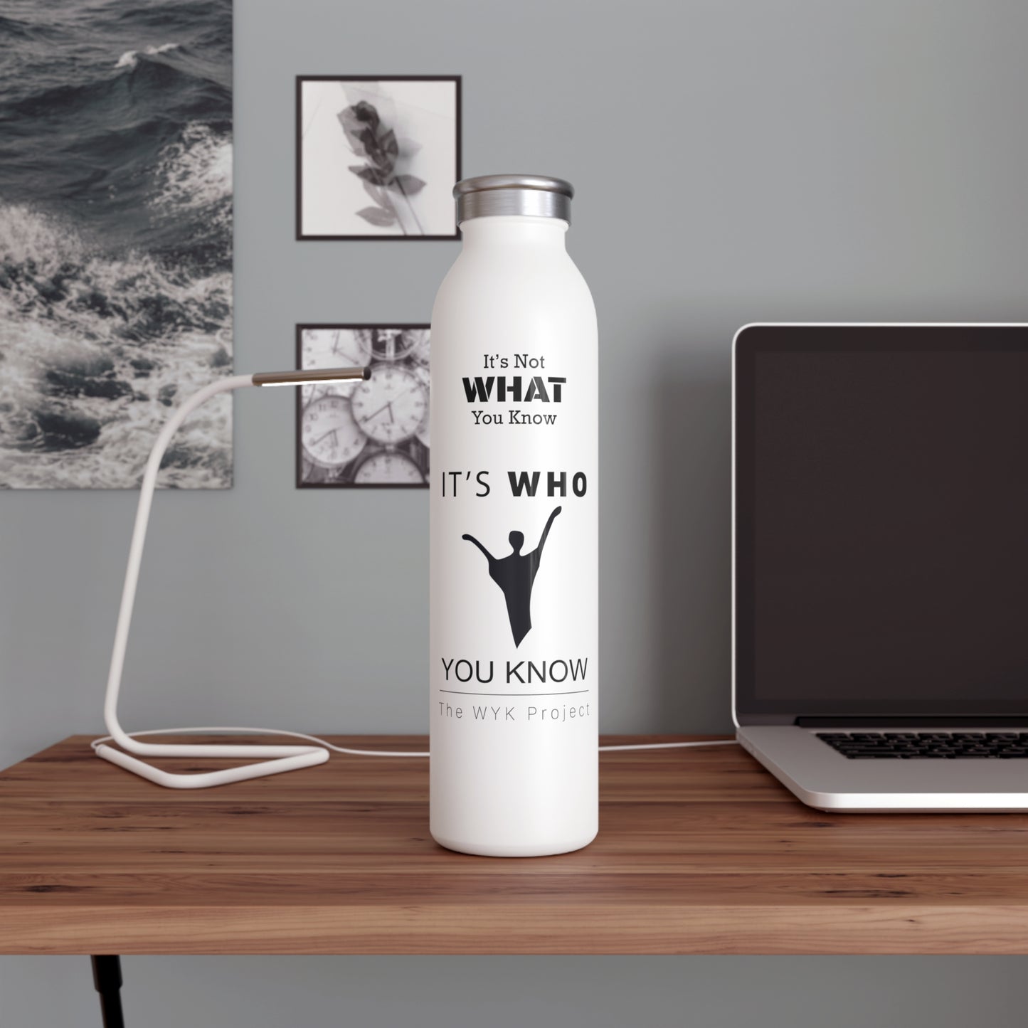 WYKProject for Fundraising 20oz Slim Water Bottle
