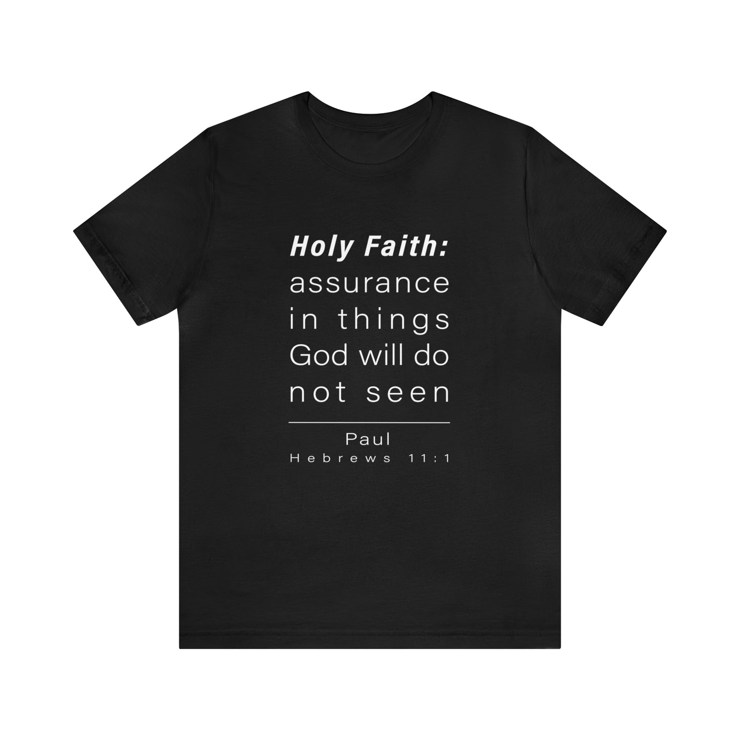 WYKProject Definition of Holy Faith Short Sleeve T-Shirt