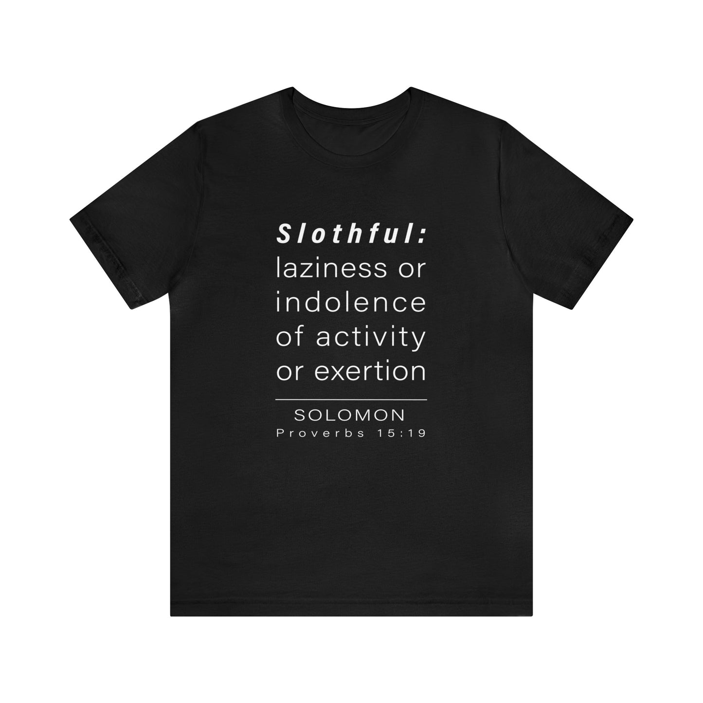 WYKProject Definition of Slothful Short Sleeve T-Shirt