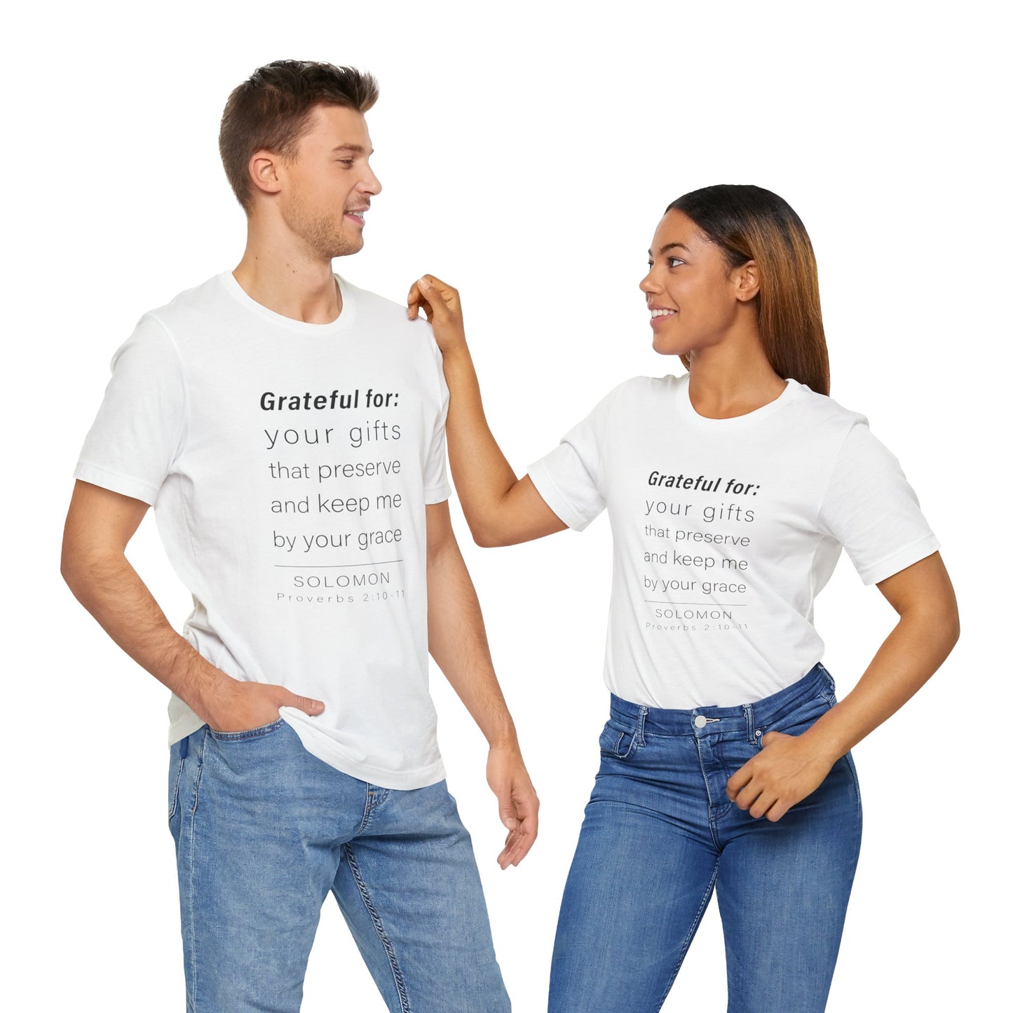 WYKProject Grateful for Proverbs 2:10-11 Short Sleeve T-Shirt