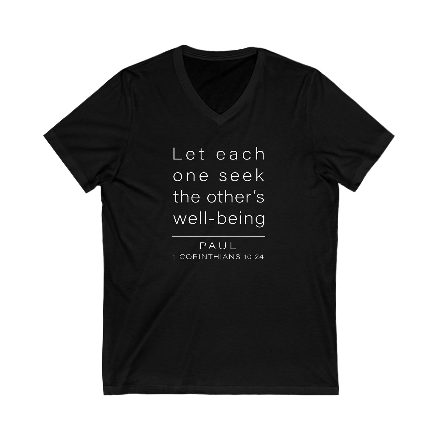 WYKProject 1 Corinthians 10:24 2 of 2 Jersey Short Sleeve V-Neck T-Shirt