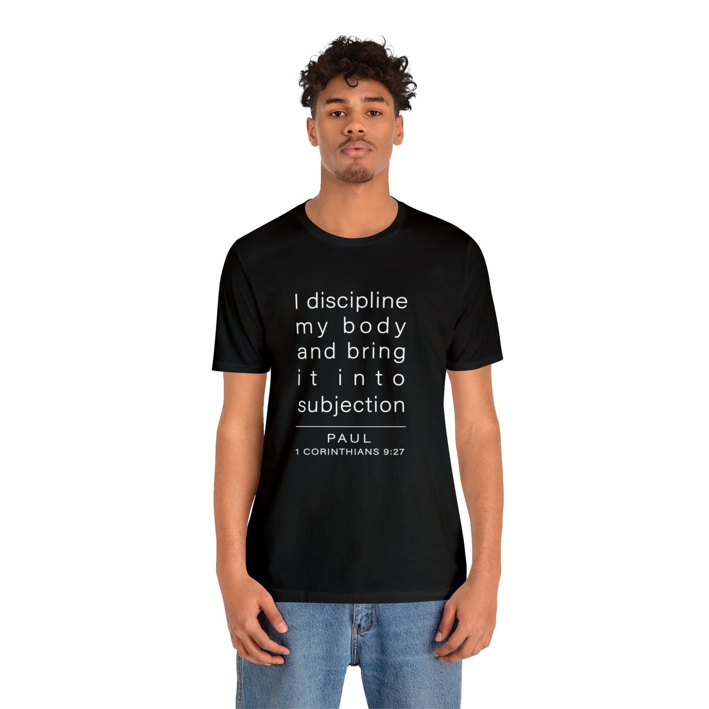 WYKProject 1 Corinthians 9:27 1 of 2 Short Sleeve T-Shirt