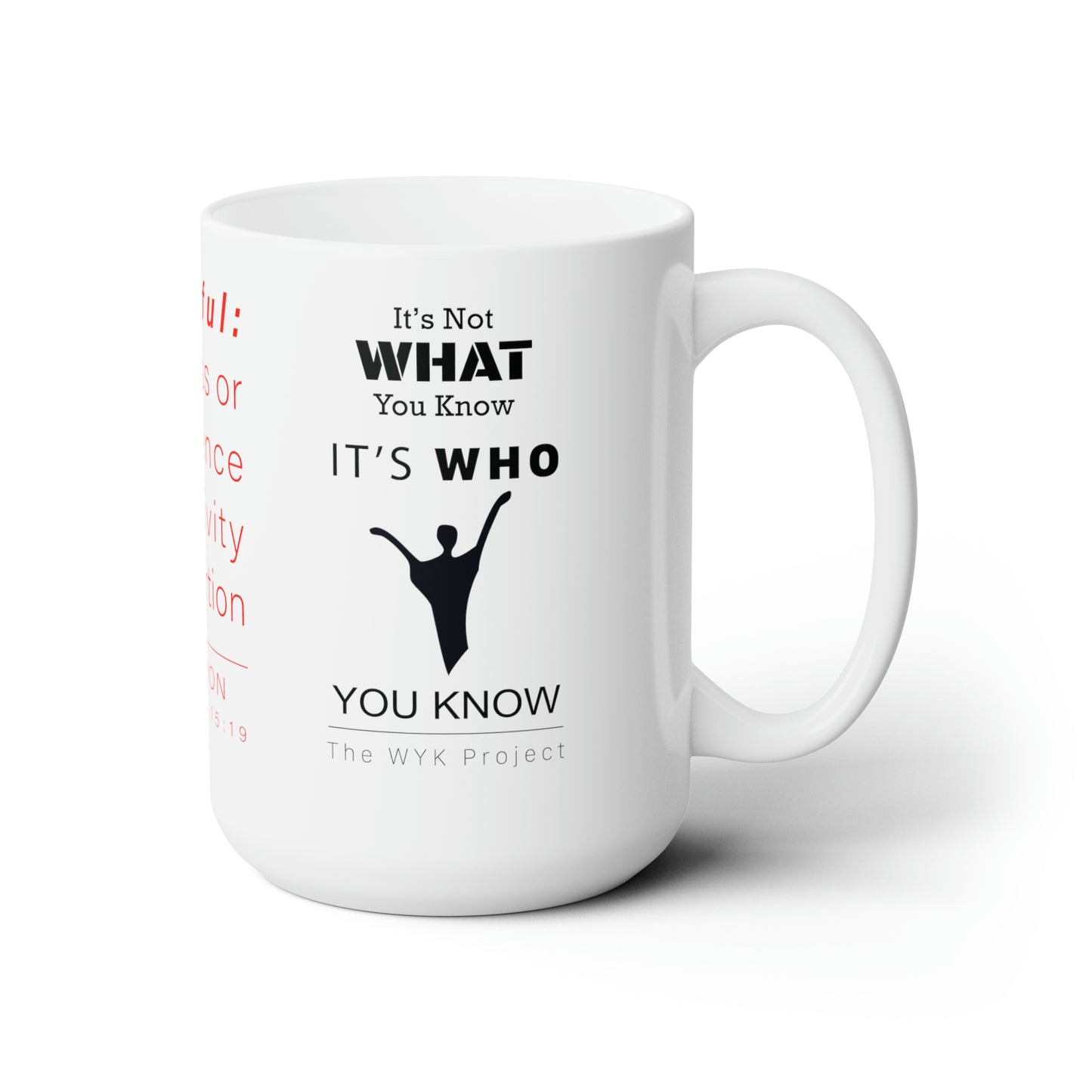 WYKProject Slothful White Ceramic Mug 15oz