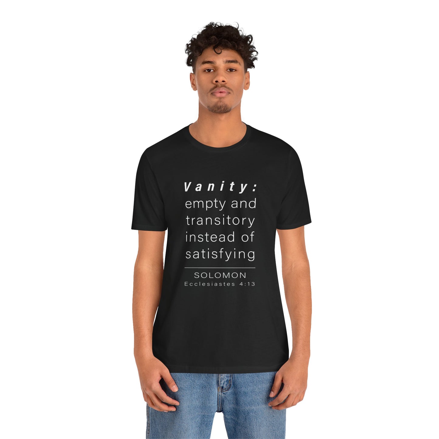 WYKProject Definition of Vanity Short Sleeve T-Shirt