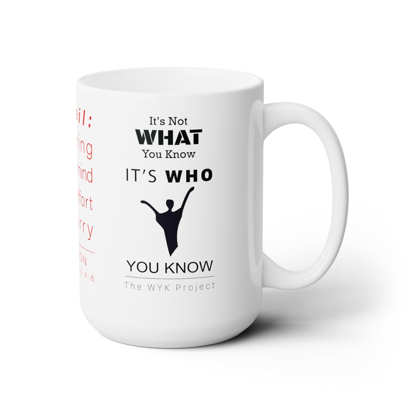 WYKProject Travail White Ceramic Mug 15oz