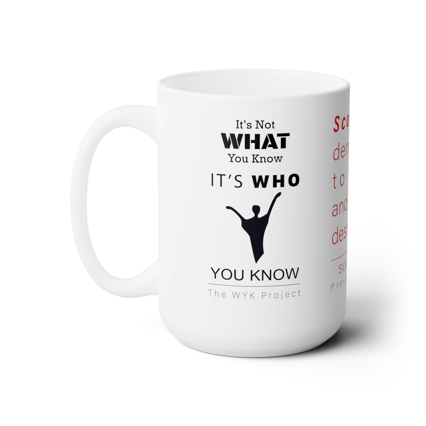 WYKProject Scoffers White Ceramic Mug 15oz