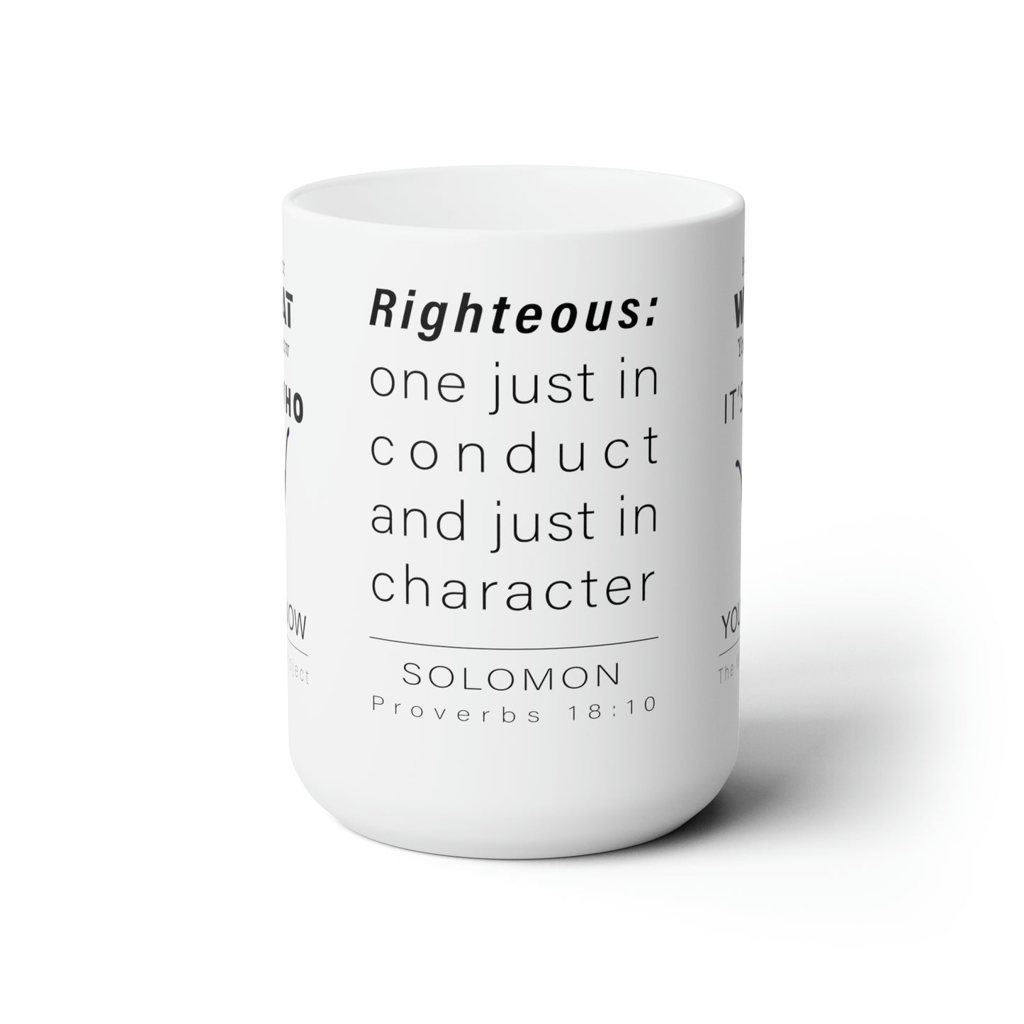 WYKProject Righteous White Ceramic Mug 15oz