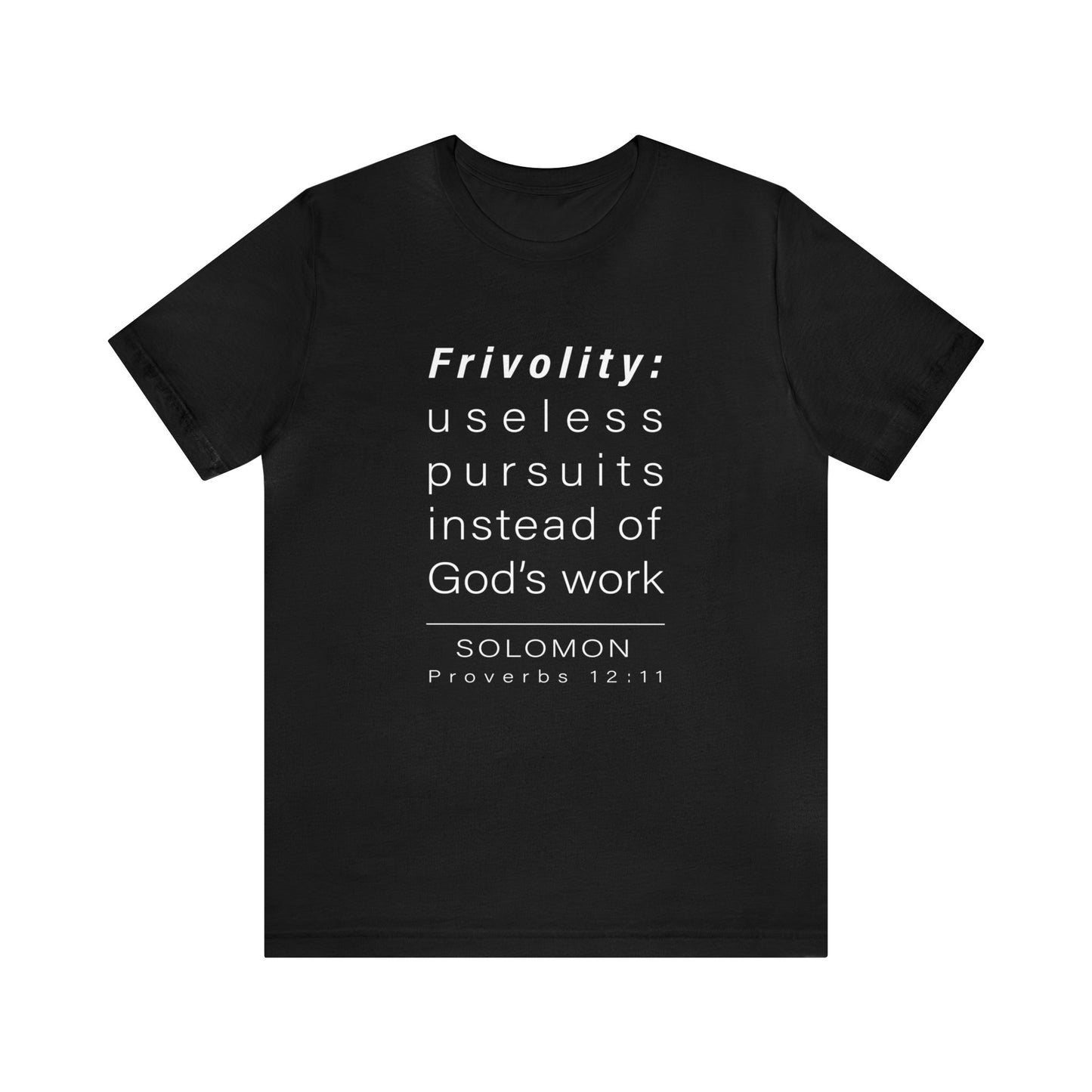 WYKProject Definition of Frivolity Short Sleeve T-Shirt