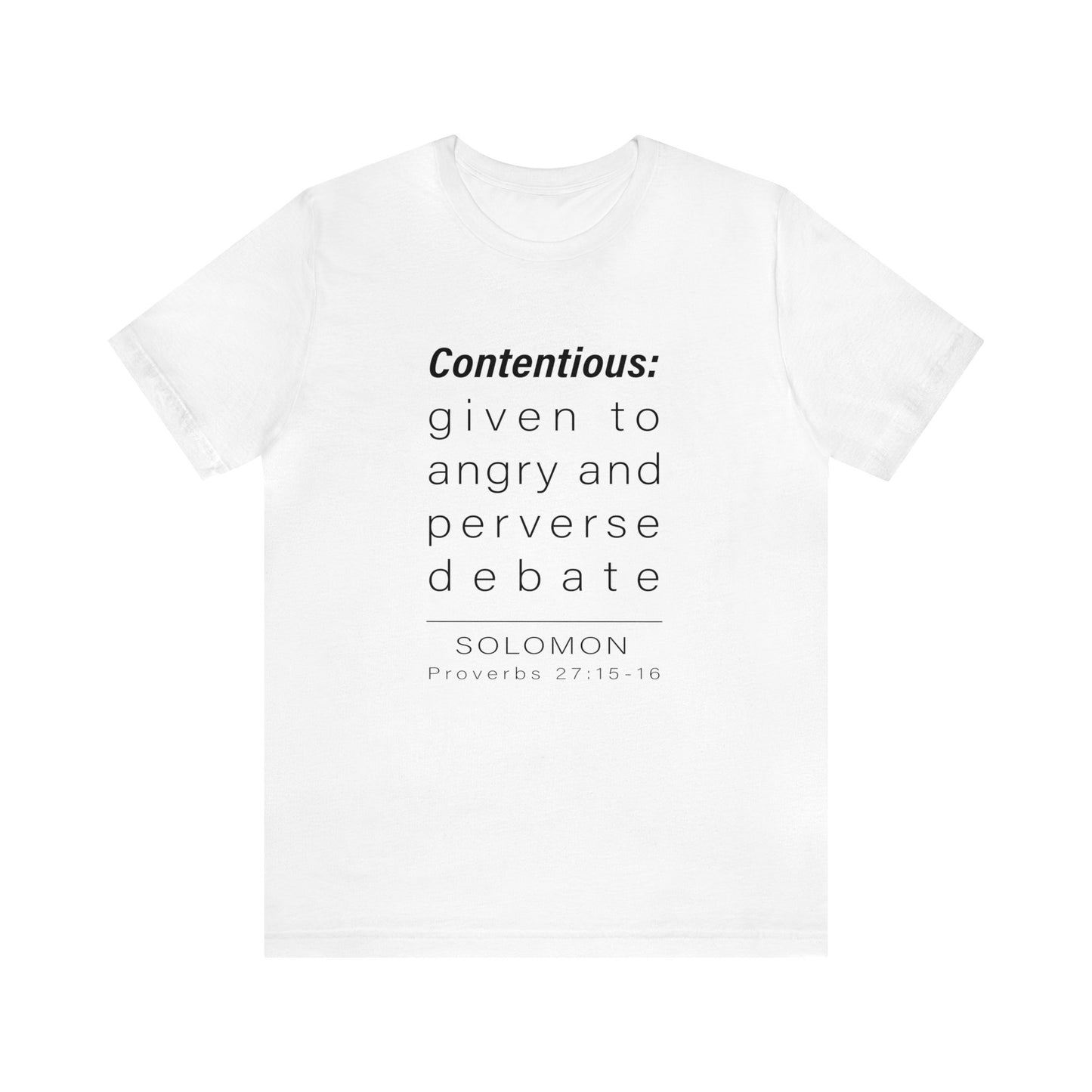 WYKProject Definition of Contentious Short Sleeve T-Shirt