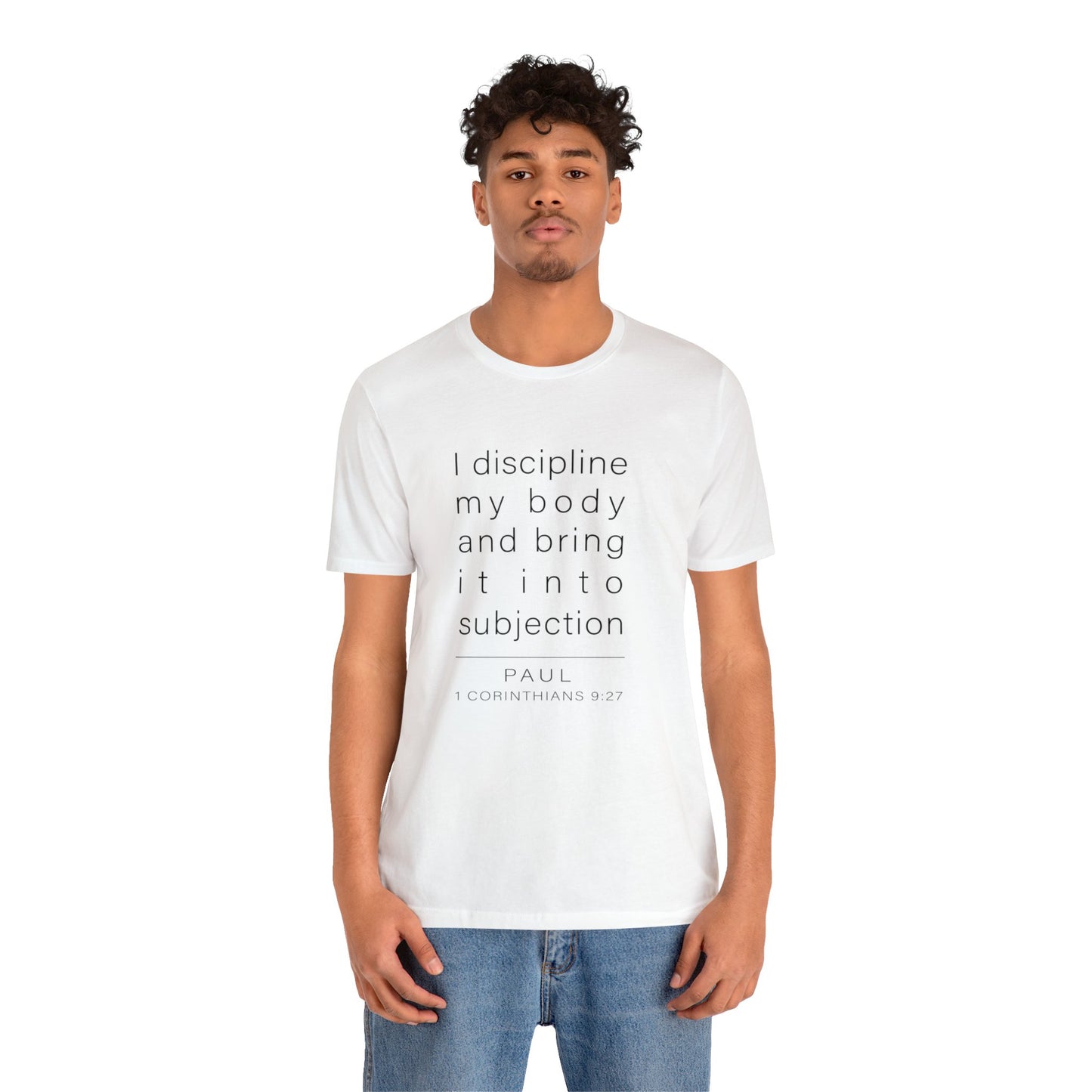 WYKProject 1 Corinthians 9:27 1 of 2 Short Sleeve T-Shirt