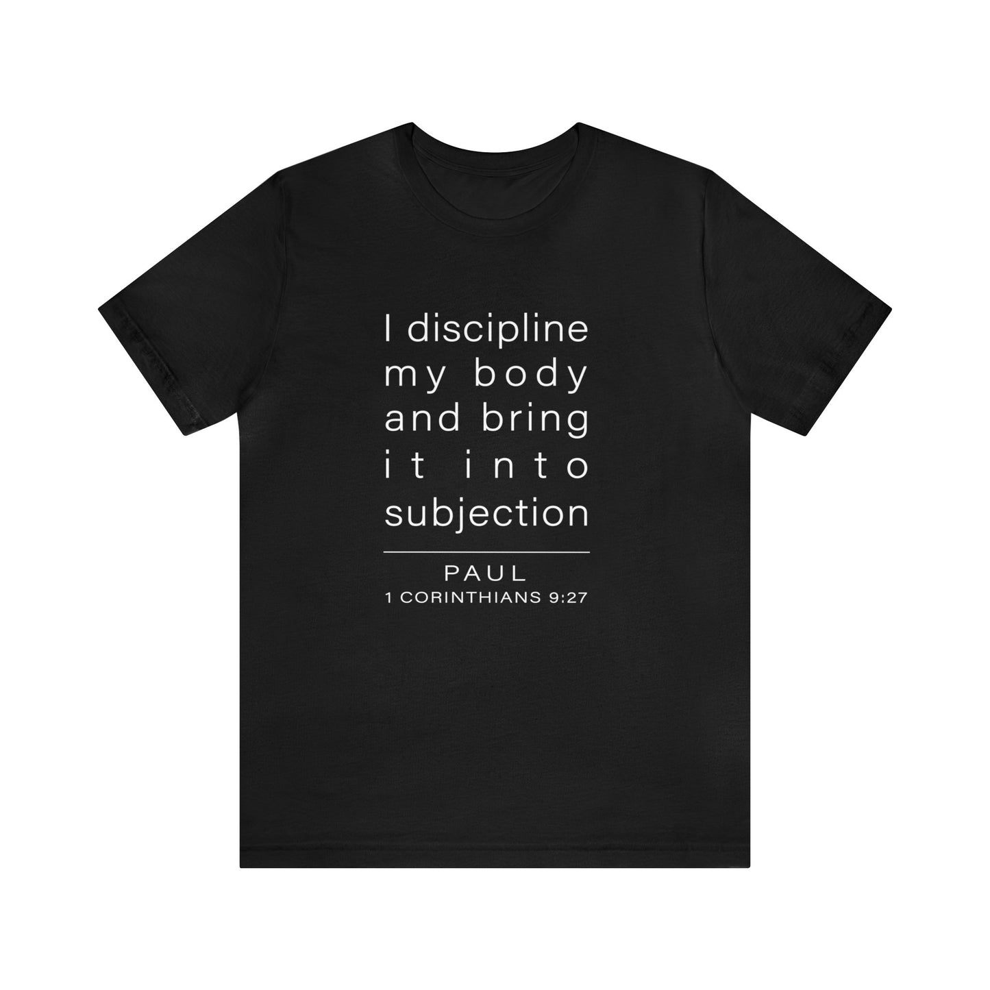 WYKProject 1 Corinthians 9:27 1 of 2 Short Sleeve T-Shirt