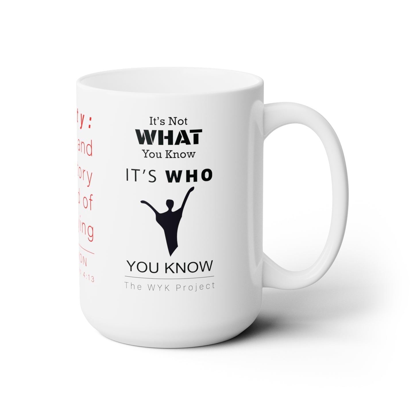 WYKProject Vanity White Ceramic Mug 15oz