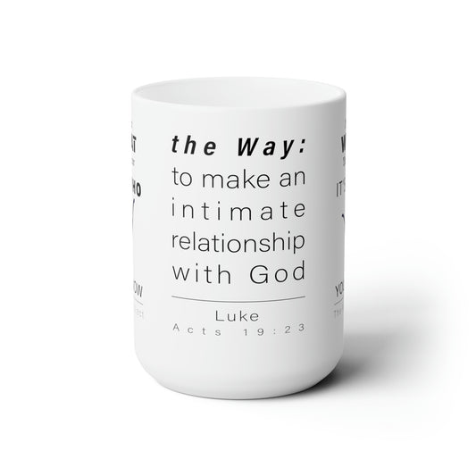 WYKProject The Way White Ceramic Mug 15oz