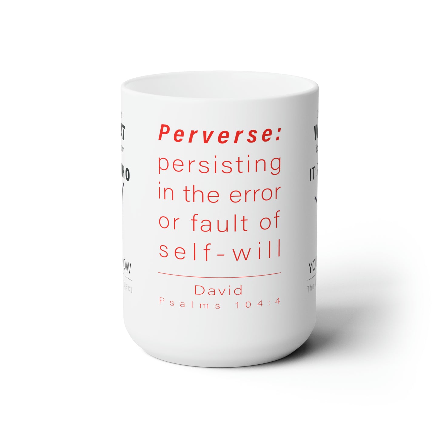 WYKProject Perverse White Ceramic Mug 15oz