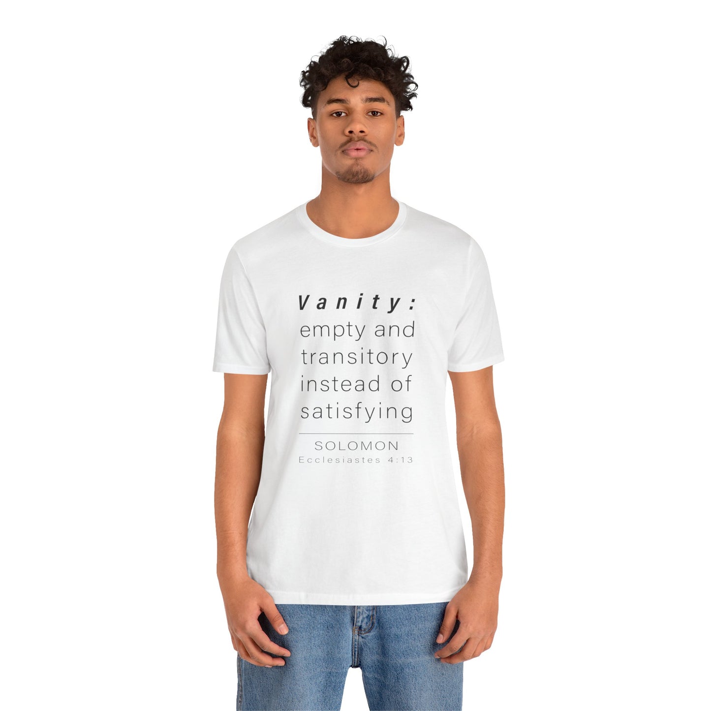 WYKProject Definition of Vanity Short Sleeve T-Shirt