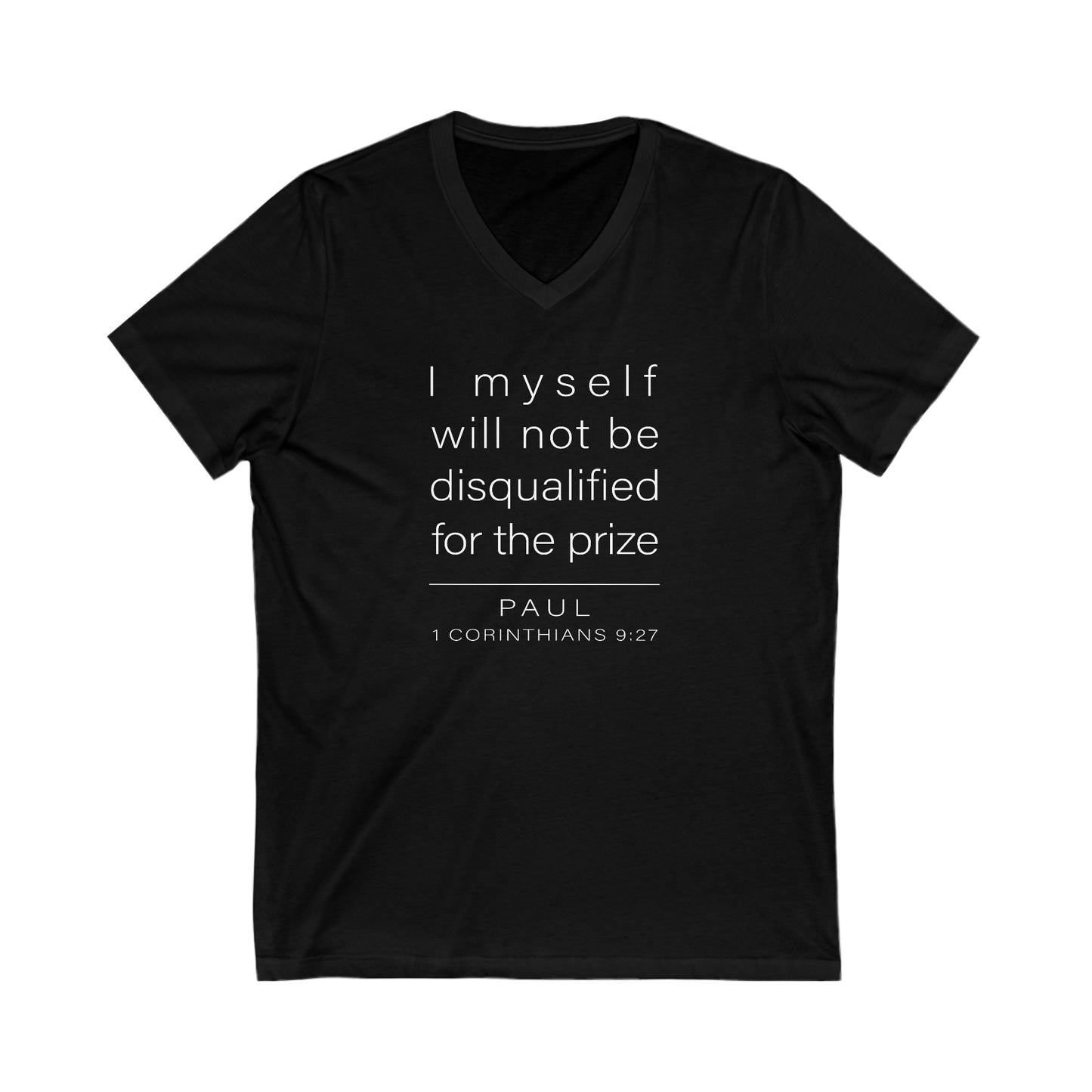 WYKProject 1 Corinthians 9:27 2 of 2 Jersey Short Sleeve V-Neck T-Shirt