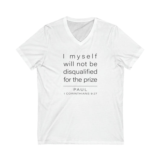 WYKProject 1 Corinthians 9:27 2 of 2 Jersey Short Sleeve V-Neck T-Shirt